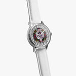 Hewitt Scottish Clan Tartan Crest Badge Silver Automatic Watch Size 46mm