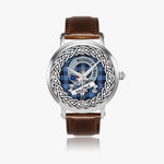 MacNeill Of Barra Scottish Clan Tartan Crest Badge Silver Automatic Watch Size 46mm