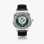 Henderson Scottish Clan Tartan Old Silver Automatic Watch Size 46mm