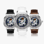 Baird Scottish Clan Tartan Crest Badge Silver Automatic Watch Size 46mm