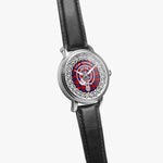 Haldane Clan Tartan Crest Badge Silver Automatic Watch Size 46mm