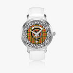 Baxter Scottish Clan Tartan Crest Badge Silver Automatic Watch Size 46mm