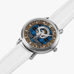 Scottish Ramsay Blue Celtic Circle Silver Automatic Watch Size 46mm