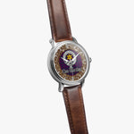 Scottish Wardlaw Celtic Circle Silver Automatic Watch Size 46mm