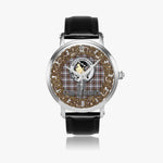 Scottish Borthwick Celtic Circle Silver Automatic Watch Size 46mm