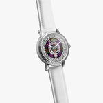 Gillis Scottish Clan Tartan Crest Badge Silver Automatic Watch Size 46mm
