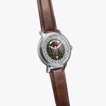 Tailyour (or Taylor) Scottish Clan Tartan Crest Badge Silver Automatic Watch Size 46mm