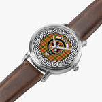 Baxter Scottish Clan Tartan Crest Badge Silver Automatic Watch Size 46mm