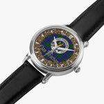Scottish Strachan Celtic Ring Silver Automatic Watch Size 46mm