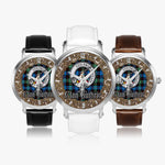 Scottish Guthrie Celtic Circle Silver Automatic Watch Size 46mm
