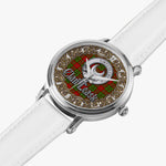 Scottish Leask Celtic Circle Silver Automatic Watch Size 46mm
