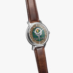 Scottish Murray of Dysart Celtic Ring Silver Automatic Watch Size 46mm