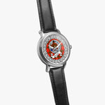 Darroch Scottish Clan Tartan Crest Badge Silver Automatic Watch Size 46mm