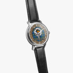 Scottish MacCorquodale Celtic Circle Silver Automatic Watch Size 46mm