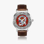 Scott Scottish Clan Tartan Crest Badge Silver Automatic Watch Size 46mm
