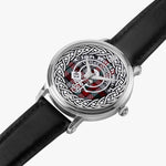 Borthwick Ancient Scottish Clan Tartan Crest Badge Silver Automatic Watch Size 46mm