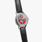 Cunningham Modern Scottish Clan Tartan Crest Badge Silver Automatic Watch Size 46mm