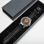 Scottish Lennox Celtic Circle Silver Automatic Watch Size 46mm