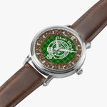 Boyle Clan Tartan Crest Badge Silver Automatic Watch Size 46mm