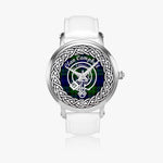 Campbell Clan Tartan Crest Badge Silver Automatic Watch Size 46mm