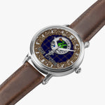 Scottish Crichton Celtic Circle Silver Automatic Watch Size 46mm