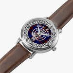 Home Clan Tartan Crest Badge Silver Automatic Watch Size 46mm