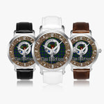 Scottish MacEwan Celtic Circle Silver Automatic Watch Size 46mm