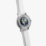 Pinkerton Scottish Clan Tartan Crest Badge Silver Automatic Watch Size 46mm