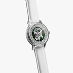 Beveridge Scottish Clan Tartan Crest Badge Silver Automatic Watch Size 46mm