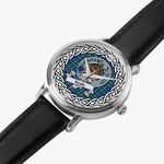 Keith Scottish Clan Tartan Crest Badge Silver Automatic Watch Size 46mm