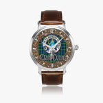 Scottish Lyon Celtic Circle Silver Automatic Watch Size 46mm