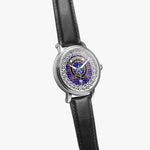 Ochterlony Scottish Clan Tartan Crest Badge Silver Automatic Watch Size 46mm
