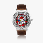 Rattray Scottish Clan Tartan Crest Badge Silver Automatic Watch Size 46mm