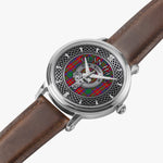 Clan Haig Crest & Tartan Knot Sterling Silver Unisex Automatic Watch (Silver) Size 46mm