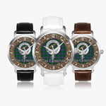 Scottish Carmichael Celtic Circle Silver Automatic Watch Size 46mm