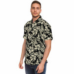 Men Hawaiian Shirt Club Surfing Longboard Logo Hibiscus Aloha Men Short Sleeve Shirt