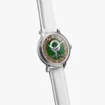 Scottish MacArthur Celtic Circle Silver Automatic Watch Size 46mm