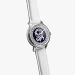 Wedderburn Scottish Clan Tartan Crest Badge Silver Automatic Watch Size 46mm