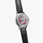 Preston Scottish Clan Tartan Crest Badge Silver Automatic Watch Size 46mm