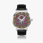 Scottish Crawford Celtic Circle Silver Automatic Watch Size 46mm