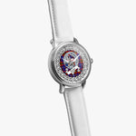 Trotter Scottish Clan Tartan Crest Badge Silver Automatic Watch Size 46mm