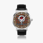 Scottish MacNaughton Celtic Circle Silver Automatic Watch Size 46mm