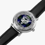 Jamieson Scottish Clan Tartan Crest Badge Silver Automatic Watch Size 46mm