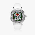 Primrose Scottish Clan Tartan Crest Badge Silver Automatic Watch Size 46mm