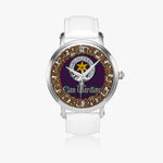 Scottish Wardlaw Celtic Circle Silver Automatic Watch Size 46mm