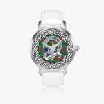 Muirhead Scottish Clan Tartan Crest Badge Silver Automatic Watch Size 46mm