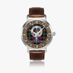 Scottish MacLennan Celtic Circle Silver Automatic Watch Size 46mm