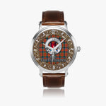 Scottish MacNaughton Celtic Circle Silver Automatic Watch Size 46mm