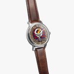 Scottish Haldane Celtic Circle Silver Automatic Watch Size 46mm