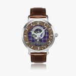 Scottish Kinnaird Celtic Circle Silver Automatic Watch Size 46mm